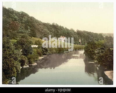 Welsh Bicknor, Lydbrook (unten), England - Photochrom XIXth Jahrhundert Stockfoto