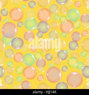 Nahtlose bunten Bubbles Muster Stock Vektor