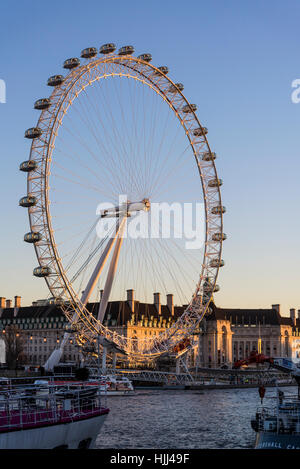 Millennium Wheel oder London Eye, London, UK Stockfoto