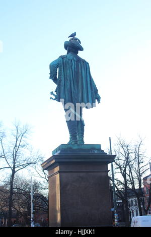 Statue von Christian IV. von Carl Ludvig Jacobsen. Christian IV. war der Gründer von Oslo (Christiania) Stockfoto