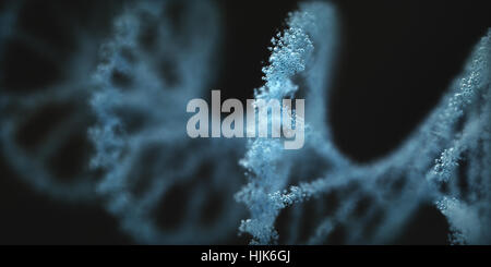 Desoxyribonukleinsäure (DNA), Molekül, das die genetischen Anweisungen von Entwicklung, Funktionsweise und Reproduktion aller lebenden Organismen trägt ein Stockfoto