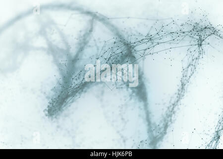 Desoxyribonukleinsäure (DNA), Molekül, das die genetischen Anweisungen von Entwicklung, Funktionsweise und Reproduktion aller lebenden Organismen trägt ein Stockfoto