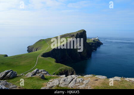 Landschaftlich-Punkt und den Leuchtturm. Stockfoto