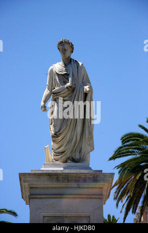 Napoleon Bonaparte - Statue, Ajaccio, Korskia, Frankreich. Stockfoto