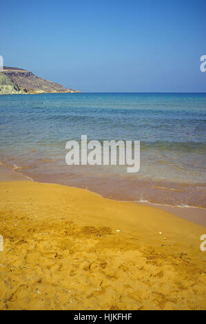 Sehr prächtig Ramla Bay Strand Stockfoto