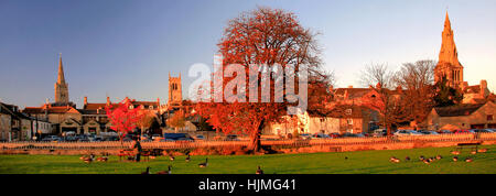 Herbst, Stamford Wiesen, Stamford Town, Lincolnshire, England, UK Stockfoto