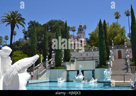 Hearst Castle in Kalifornien Stockfoto