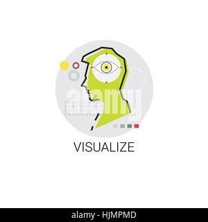 Visualisieren Sie Technologie digitale Visualisierung Symbol Stock Vektor