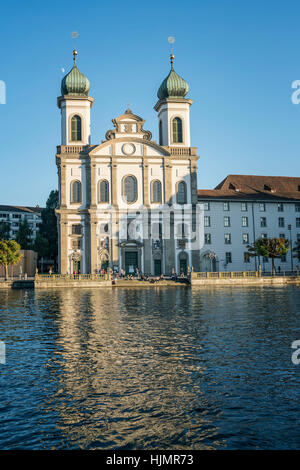 Jesuitenkirche, Luzern, Schweiz Stockfoto