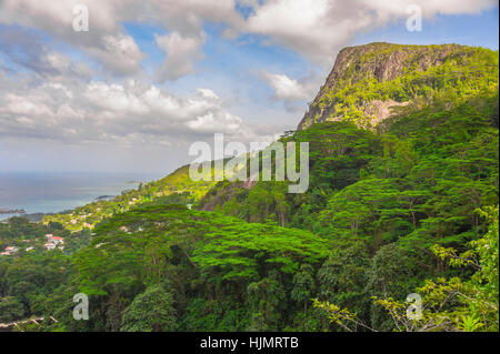 Berg Morne Blanc auf Mahé, Seychellen Stockfoto