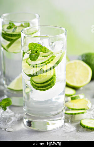 Infundiert Detox Wasser Stockfoto