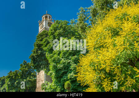 Stadt Zentrum von Bitola, Mazedonien - Uhrturm Stockfoto