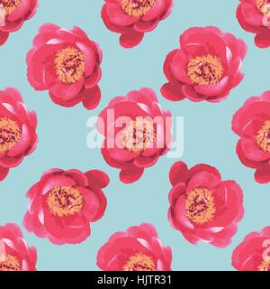 Pfingstrose Blumenstrauß. Stock Vektor