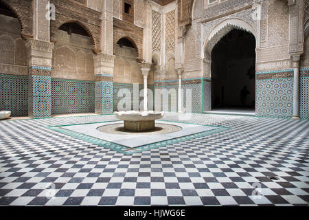 Al-Attarine Madrasa, ehemalige Koranschule, Fes, Marokko Stockfoto