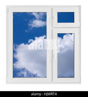 schließen, blau, Haus, Gebäude, Glas, Kelch, Becher, Präsentation, isoliert, Stockfoto