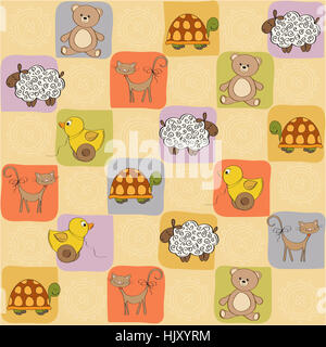 süß, Grafik, Tier, Schafe, Spielzeug, Illustration, Teddybär, Teddybär, Dekor, Stockfoto