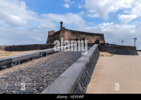 Castillo de San Gabriel, Arrecife, Lanzarote, Kanarische Inseln, Spanien Stockfoto