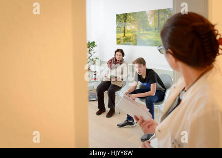 Wartezimmer in Ärzte Chirurgie, Konstanz, Deutschland Stockfoto