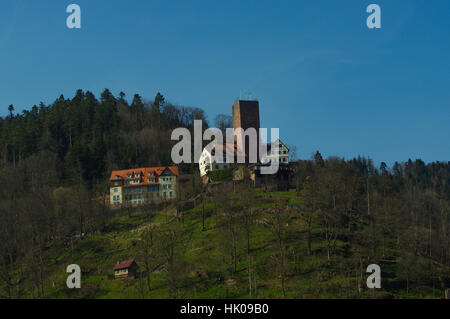 Die historische Burg Liebenzell in Bad Liebenzell, Schwarzwald, Baden-Wurttemberg, Deutschland, Europa Stockfoto