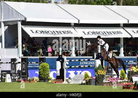 Athina Onassis bei Longines Global Champions Tour CSI5 Madrid 2016, in Madrid, auf Sonntag, 22. Mai 2016 Stockfoto