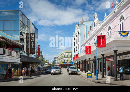 Architektur auf der Broad Street, Bridgetown, St. Michael, Barbados, West Indies, Karibik, Mittelamerika Stockfoto