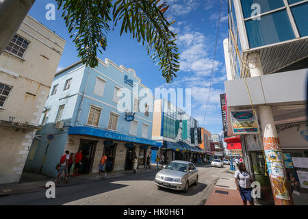 Architektur auf der Broad Street, Bridgetown, St. Michael, Barbados, West Indies, Karibik, Mittelamerika Stockfoto