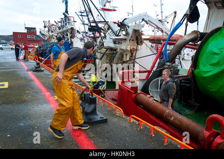 Fischer Fischerei Boot im Hafen von Killybegs, County Donegal, Irland Stockfoto