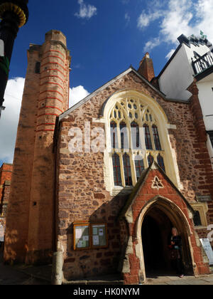 St.-Martins Kirche, Exeter, Devon.  C15, nicht mehr für den Gottesdienst genutzt. Stockfoto