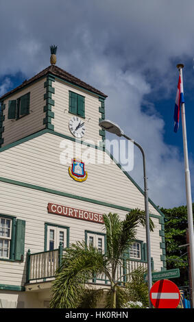 Gerichtsgebäude von Philipsburg auf St. Maarten Stockfoto