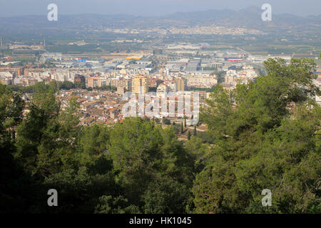 Stadt von Xàtiva oder Jativa Valencia, Provinz, Spanien Stockfoto