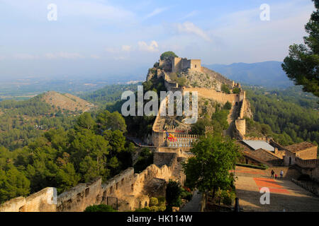 Burg von Xàtiva oder Jativa Valencia, Provinz, Spanien Stockfoto