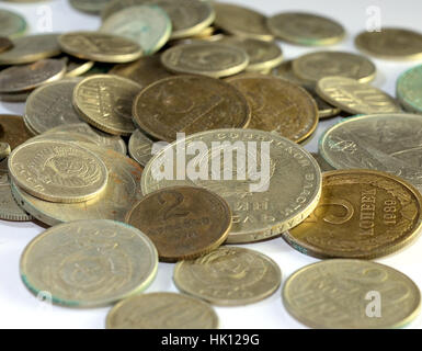 Alten Sowjetunion Münzen Stockfoto