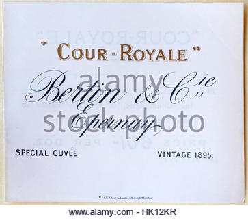 Cour Royale, original Vintage Werbung von ca. 1900 Stockfoto