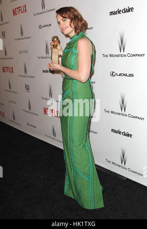 11. Januar 2014 - Beverly Hills, CA, USA - 11. Januar 2015 - Beverly Hills, Kalifornien - Ruth Wilson. Die Weinstein Company und Netflix 2015 Golden Globes After Party feiert der 72nd Annual Golden Globe Awards statt auf Robinsons kann viel. Bildnachweis: Kevan Brooks/AdMedia (Kredit-Bild: © Kevan Brooks/AdMedia über ZUMA Draht) Stockfoto