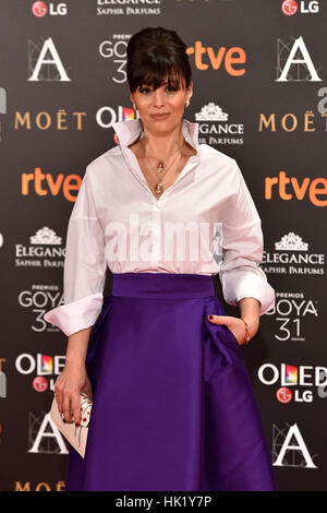 Madrid, Spanien. 4. Februar 2017. Gast bei einem Fototermin während den 31. jährliche Goya Filmpreis in Madrid. Bildnachweis: Gtres Información Más lokalen auf line,S.L./Alamy Live News Stockfoto