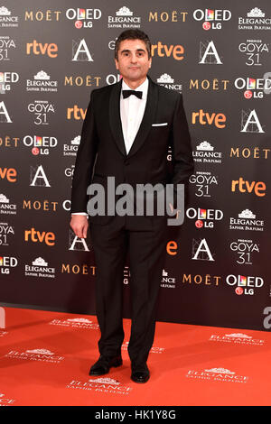 Madrid, Spanien. 4. Februar 2017. Gast bei einem Fototermin während den 31. jährliche Goya Filmpreis in Madrid. Bildnachweis: Gtres Información Más lokalen auf line,S.L./Alamy Live News Stockfoto