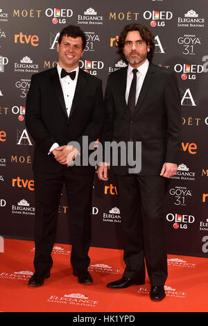 Madrid, Spanien. 4. Februar 2017. Gast bei einem Fototermin während den 31. jährliche Goya Filmpreis in Madrid. Bildnachweis: Gtres Información Más lokalen auf line,S.L./Alamy Live News Stockfoto