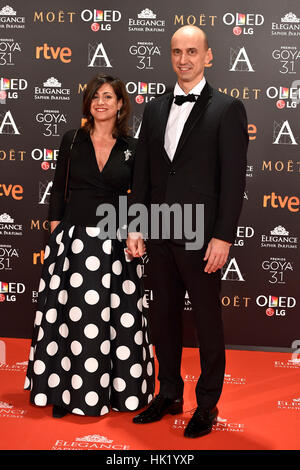 Madrid, Spanien. 4. Februar 2017. Gast bei einem Fototermin während den 31. jährliche Goya Filmpreis in Madrid. Bildnachweis: Gtres Información Más lokalen auf line,S.L./Alamy Live News Stockfoto