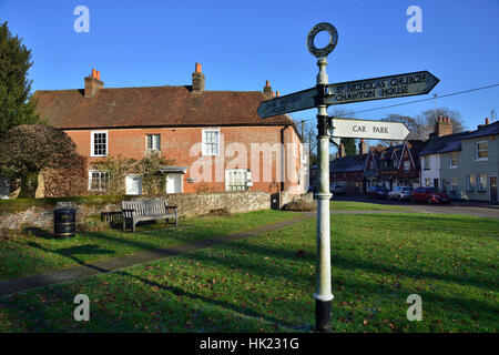 Austens Haus und Museum, Chawton Dorf, Alton, Hampshire, Großbritannien Stockfoto