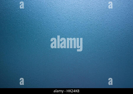 Blaue grobe Milchglas Wand Hintergrund Stockfoto
