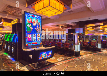 "Big Bang Theory" Spielautomat im MGM Grand Detroit Casino. Stockfoto