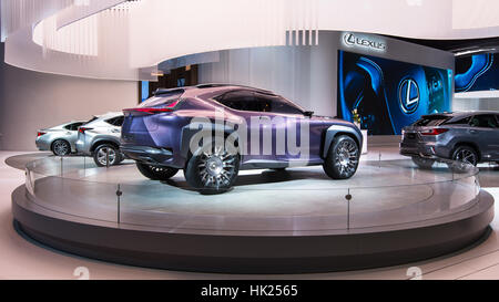 Lexus UX Concept Car auf der North American International Auto Show (NAIAS). Stockfoto