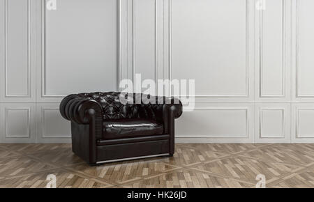 Wohnzimmer Innenraum mit einem Fischgräten-Parkett und komfortable