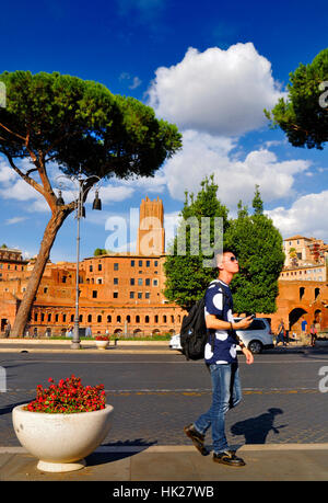 FORUM ROMANUM, DAS HISTORISCHE ZENTRUM ROM. Stockfoto