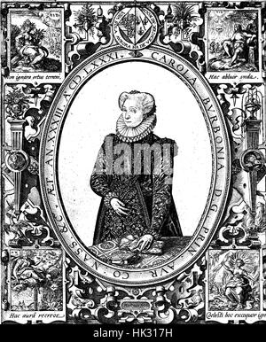 CHARLOTTE de BOURBON (1546/7 - 1582) dritten Breite von Wilhelm, Prinz von Oranien Stockfoto