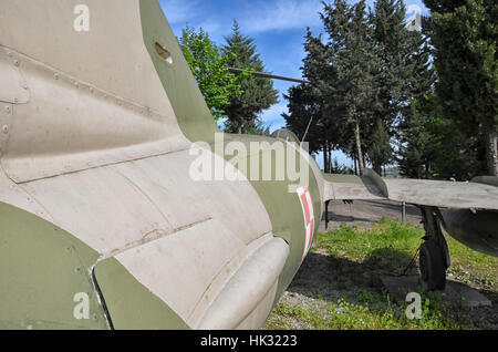 Blick auf den Rumpf der Lim-6bis Jet fighter Stockfoto