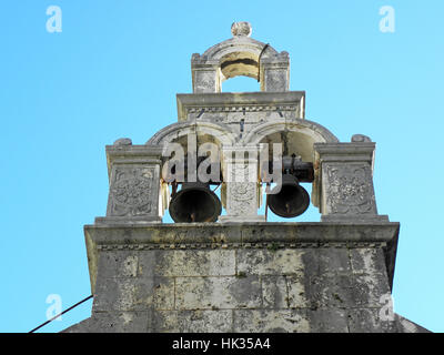 Korcula alten Kirche Glockenturm, Kroatien, Europa, 4 Stockfoto