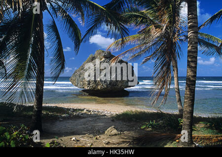 Traumhafte Batseba Strand, Barbados, Caribbean Stockfoto