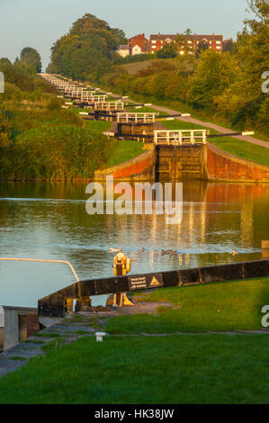 Caen Hill Locks bei Devizes wiltshire Stockfoto