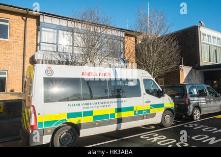 Singleton Krankenhaus, Swansea, West Glamorgan, Südwales. Stockfoto